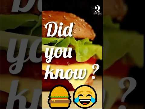 Did You Know? No Burger Video is Complete Without ....! 🍔😂 #FoodComedy