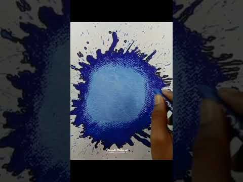 Creative Drawing ideas with watercolor drop💧💦 #shorts #creativeart #somnath_khatua_art