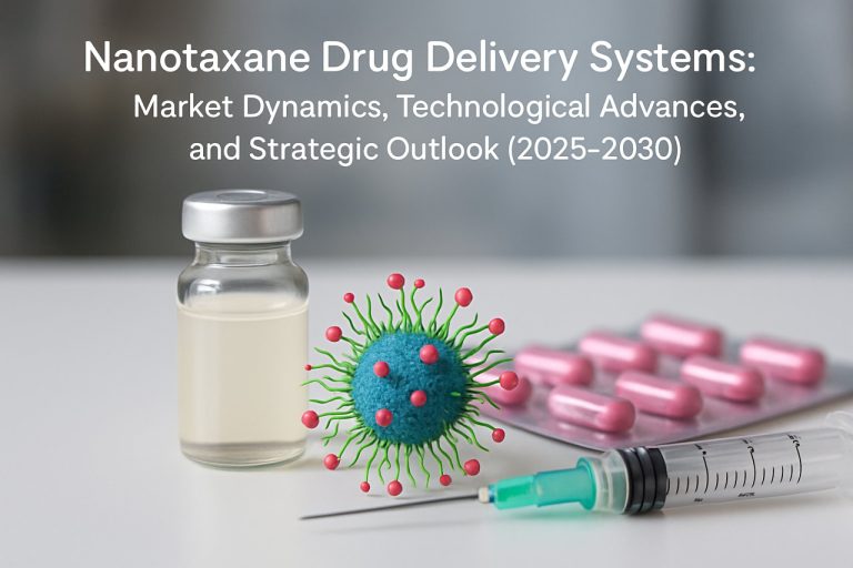 Sistemas de Entrega de Medicamentos de Nanotaxano: Dinámicas del Mercado, Avances Tecnológicos y Perspectivas Estratégicas (2025–2030)